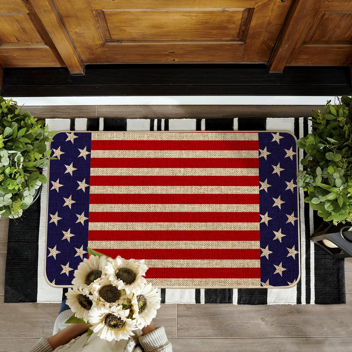 Artoid Mode unique pattern entryway decor enhances curb appeal