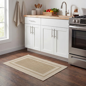 Artoid Mode washable natural rubber back doormat for durable, low-maintenance use