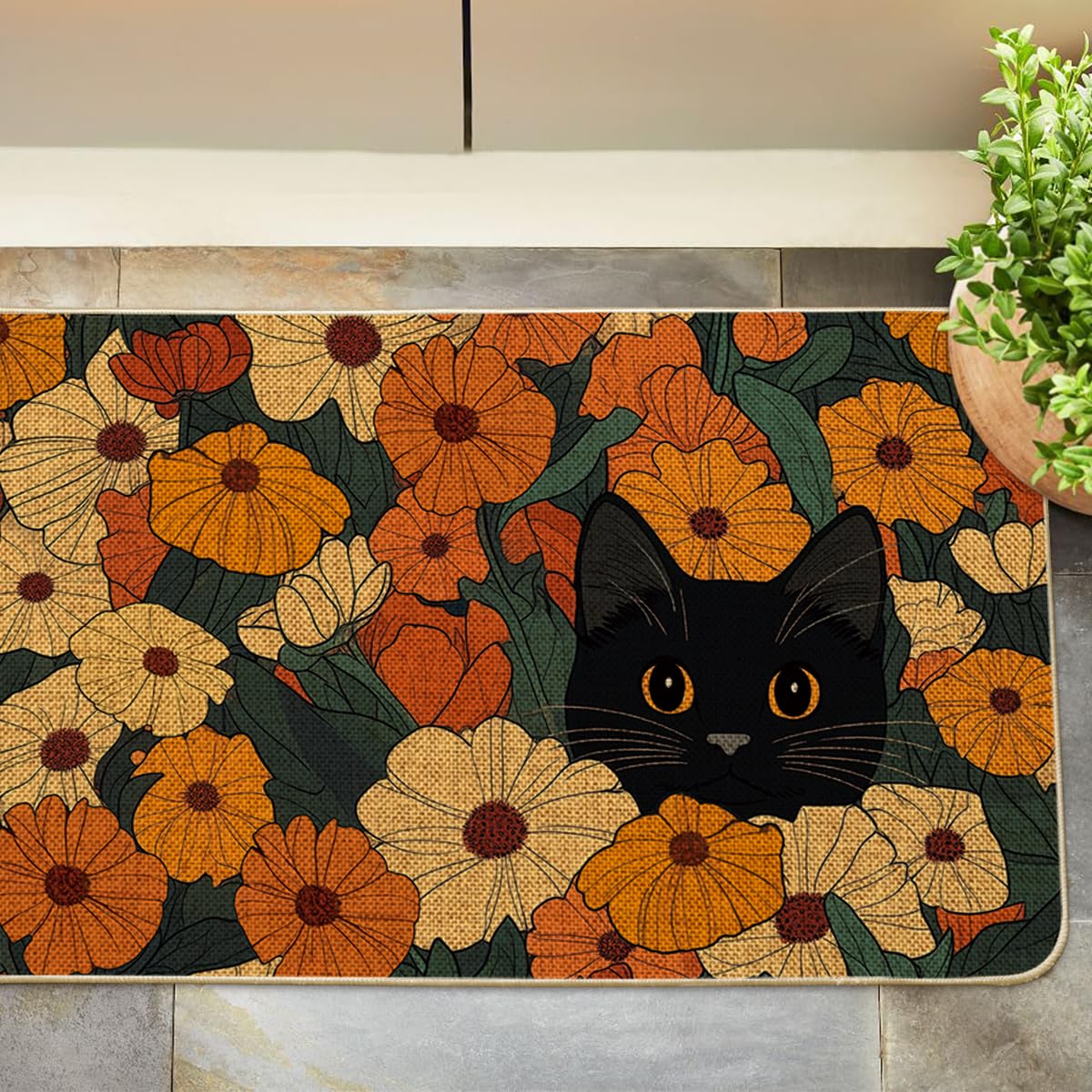 Artoid Mode unique patterns brighten entryways while helping protect floors.