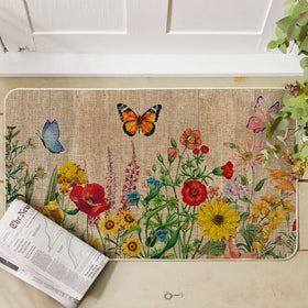 Artoid Mode closeup of the wood flowers butterfly pattern showing durable, low-profile design.