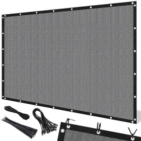 Artpuch 90percent sun shade cloth over a patio providing cool, comfortable shade.