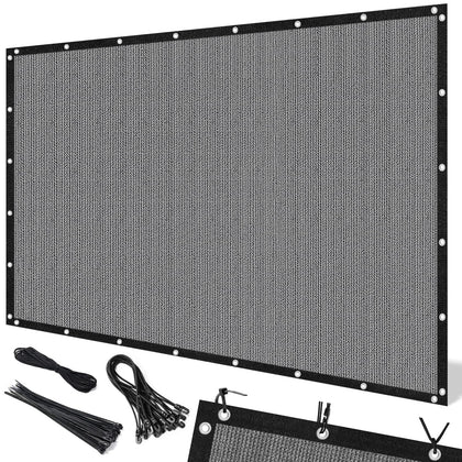 Artpuch 90percent sun shade cloth over a patio providing cool, comfortable shade.