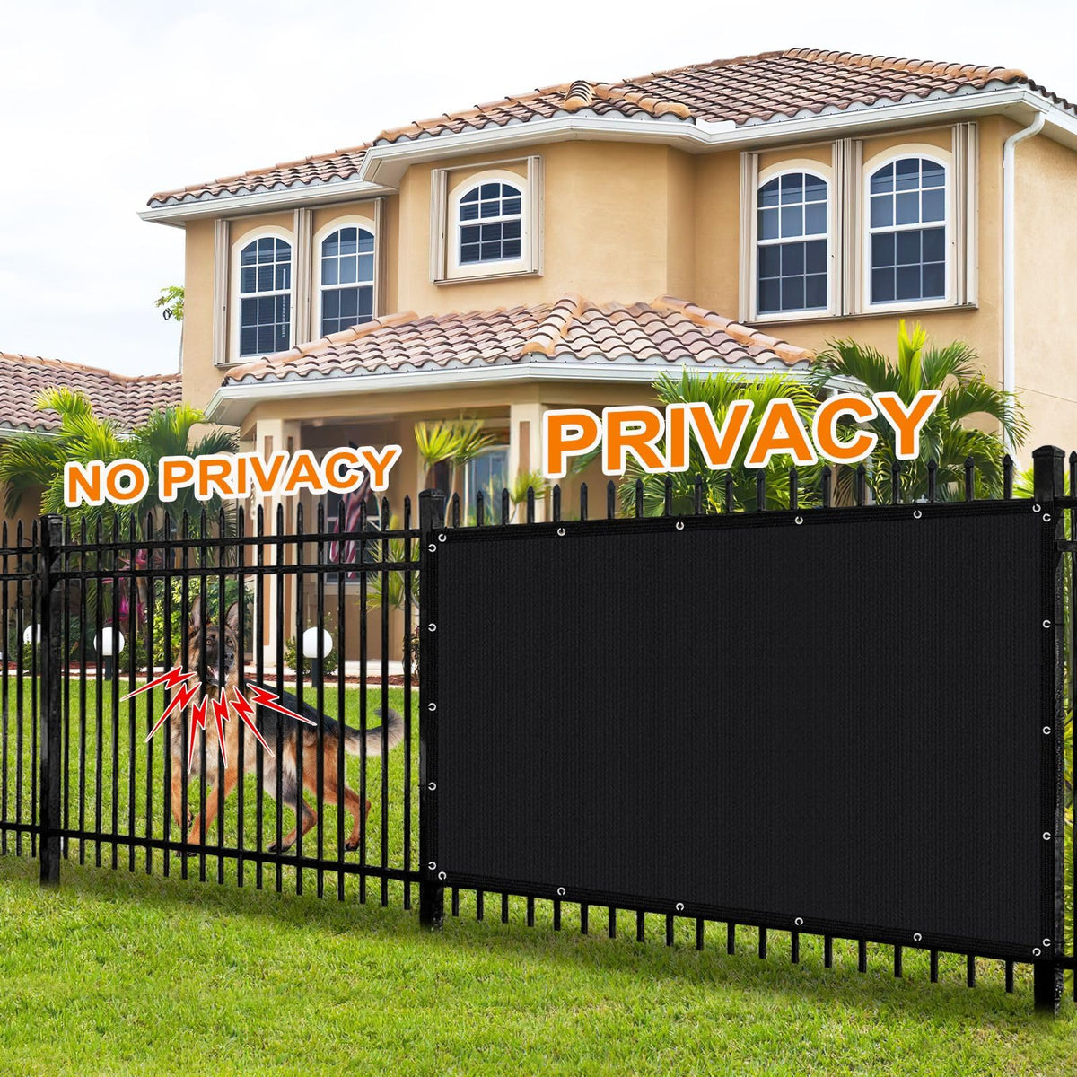 Artpuch breathable privacy shade for balconies and garden corners