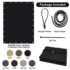 Artpuch easy-install shade cloth with included fasteners