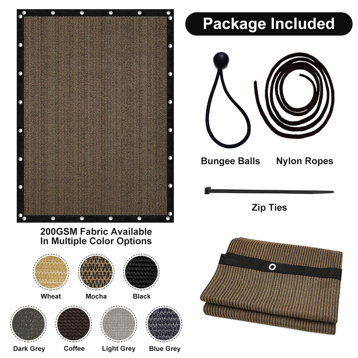 Artpuch gazebo shade fabric ideal for carports and outdoor gatherings.