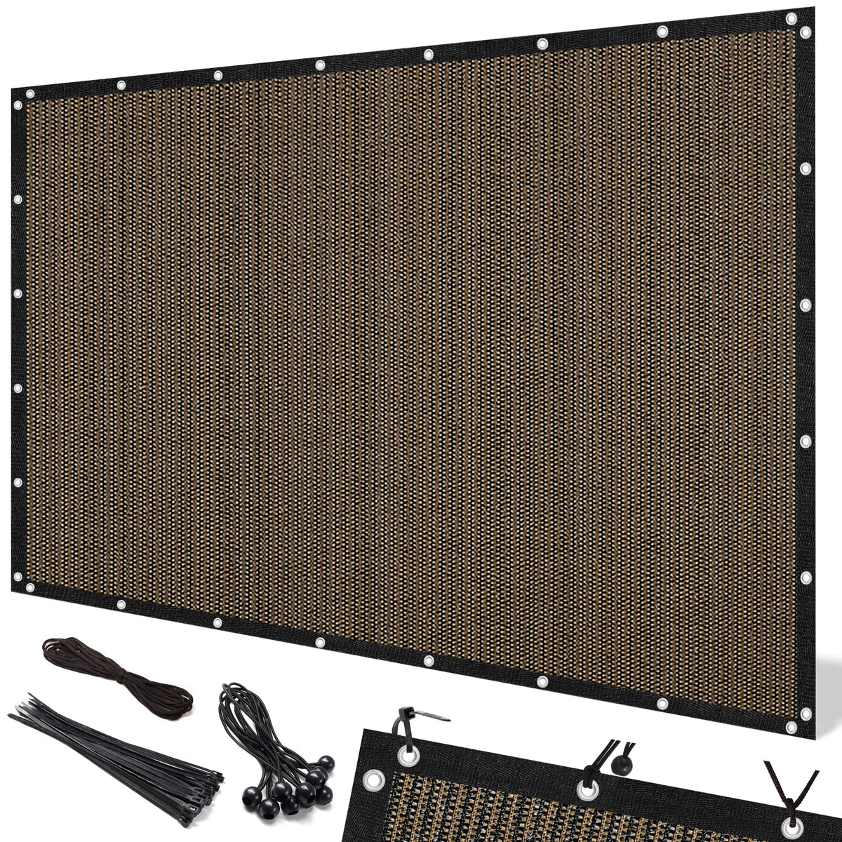 Artpuch pergola shade cover 10x12ft with grommets protects outdoor spaces from sun.