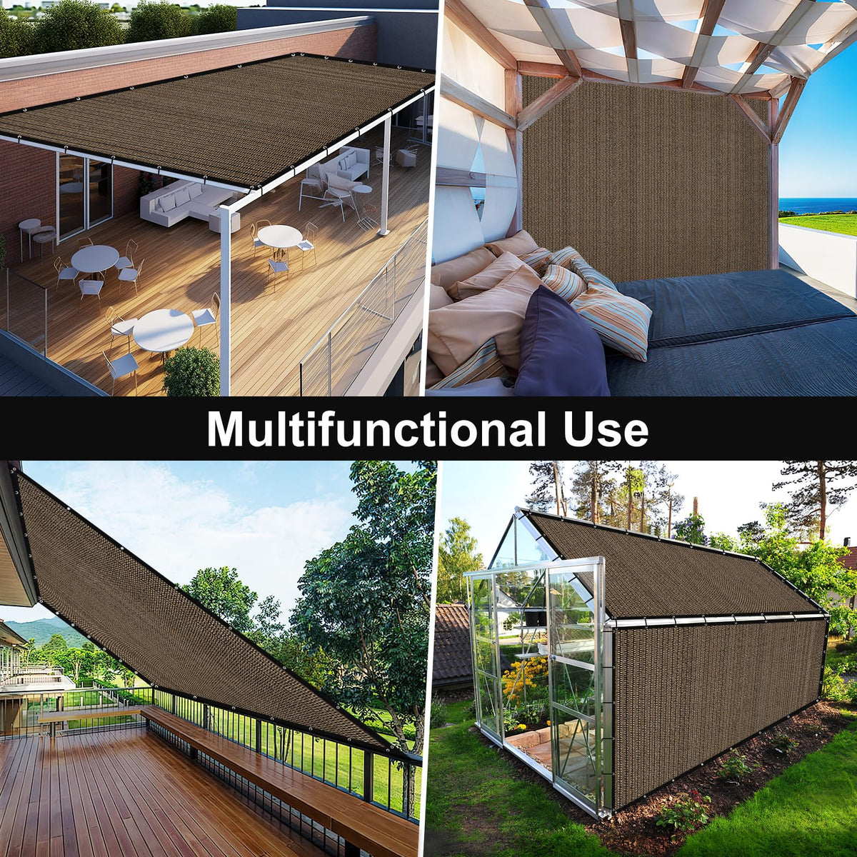 Artpuch rain permeable shade cloth prevents water pooling after showers