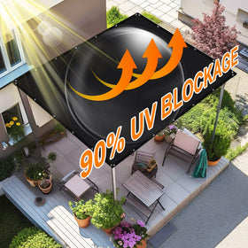 Artpuch shade cloth with grommets for easy installation