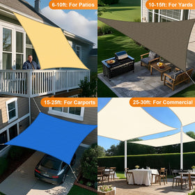 Artpuch custom-size shade sail adapts to your space.