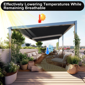 Artpuch versatile shade tarp for gazebos, carports, and more