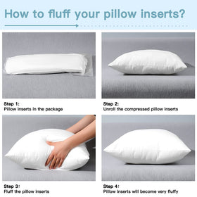 Artscope pillow insert packaging with vacuum compression and branded box