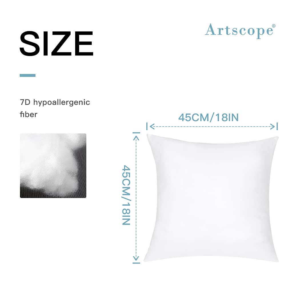 Artscope pillow insert side detail highlighting soft filling and plush edge