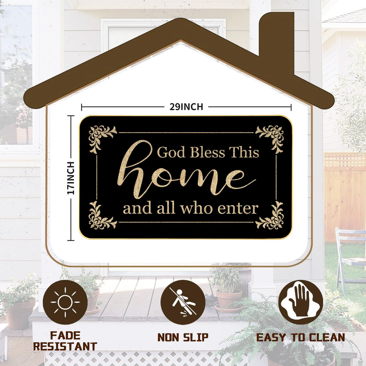 ARTUFAN office door welcome mat adds friendly professional touch