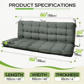 AS AWESLING 2-3 seat swing cushion fits standard patio chairs.