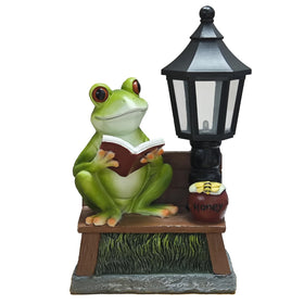 ASDFG Gift-ready Frog Garden Sculpture ideal for gardeners and housewarmings.