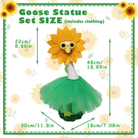 ASDFG large resin garden duck sculpture adds whimsy to porches