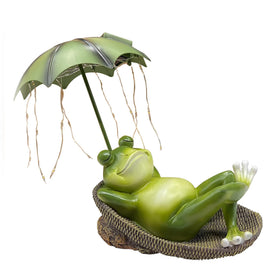 ASDFG Mother's Day garden frog statue makes a charming gifting option.