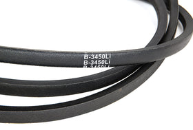 ASDICOXB 48-inch deck belt installed on mower for reliable cutting.