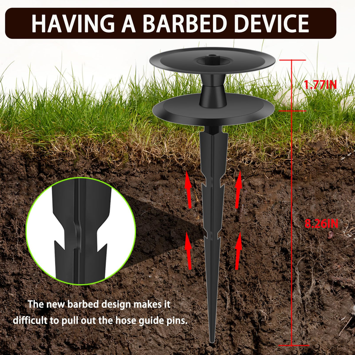 Asenron multi-scene application protects flower beds while watering lawns.