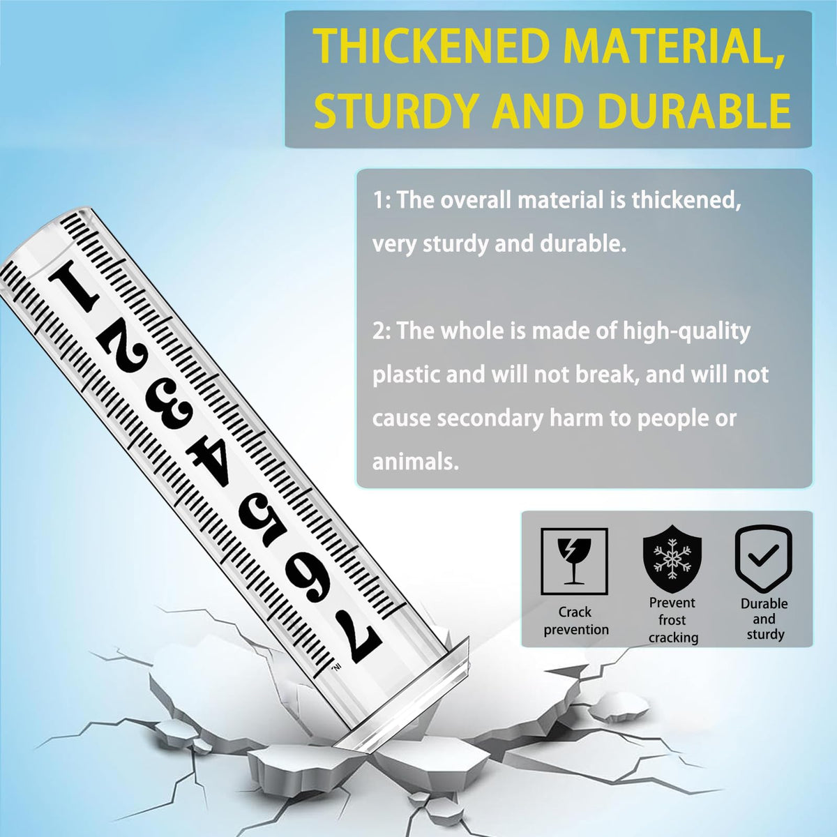 Asenron durable plastic tube withstands outdoor weather and sunlight