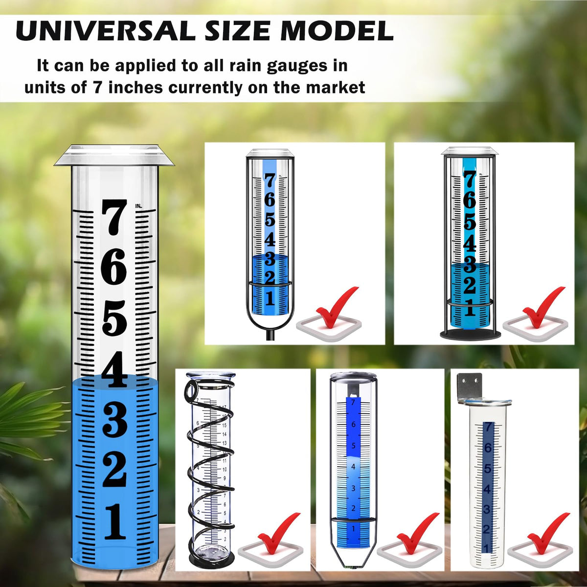 Asenron rain gauge replacement tube with patented mouth design improves measurement accuracy