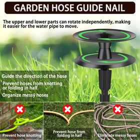 Asenron roller hose guide-structure eases hose movement around obstacles.