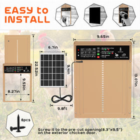 AsFrost LED programming panel enables quick clear coop door setup
