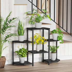 Asgolion indoor plant shelf with heavy duty frame supports heavier pots