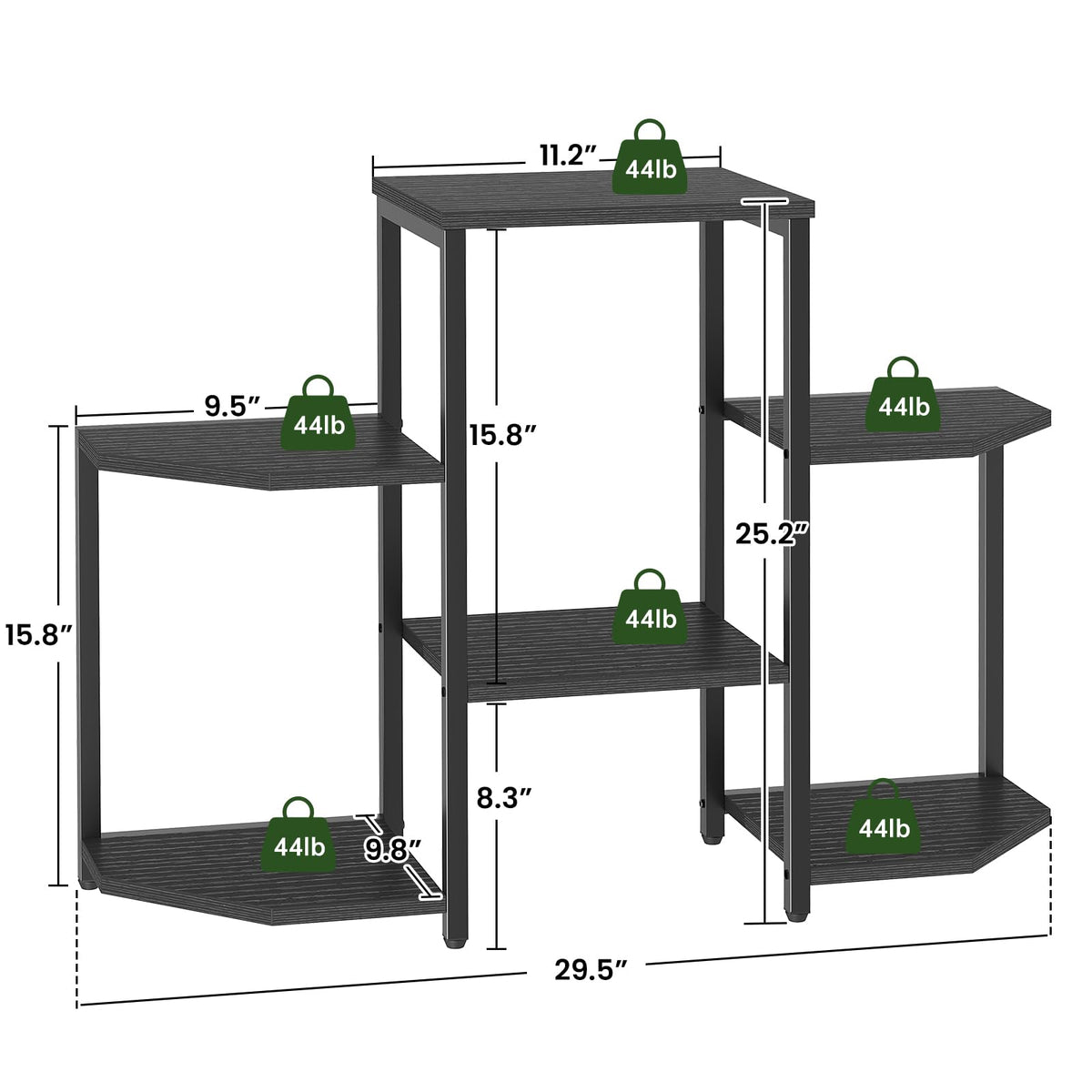 Asgolion plant stand simple assembly with clear hardware and instructions.