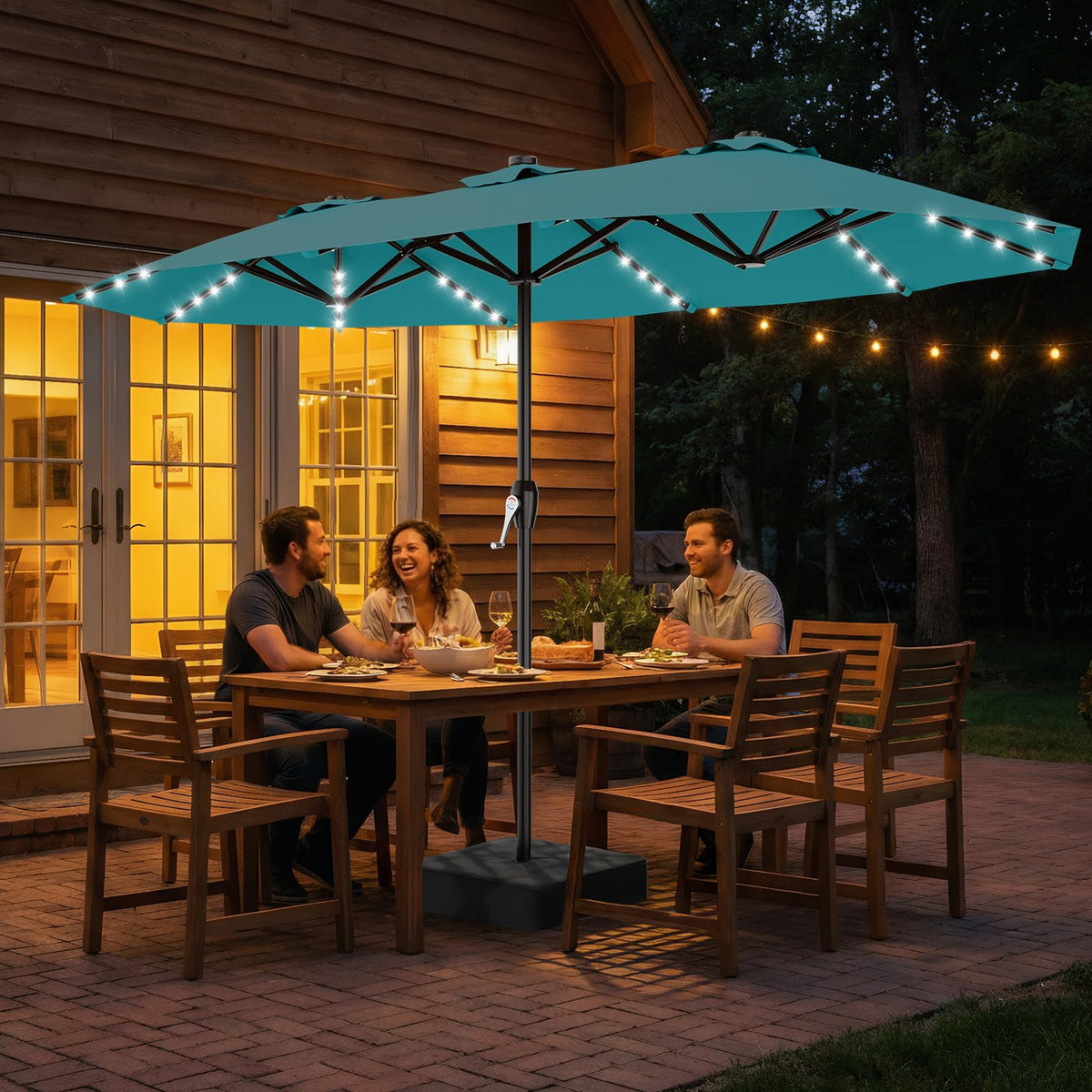 AreShark heavy-duty iron ribs maintain stability in windy weather.