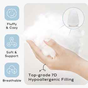 Ashler Home Deco 7D fiber filled pillow insert offers resilient support