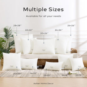 Ashler Home Deco machine washable pillow inserts in mild detergent