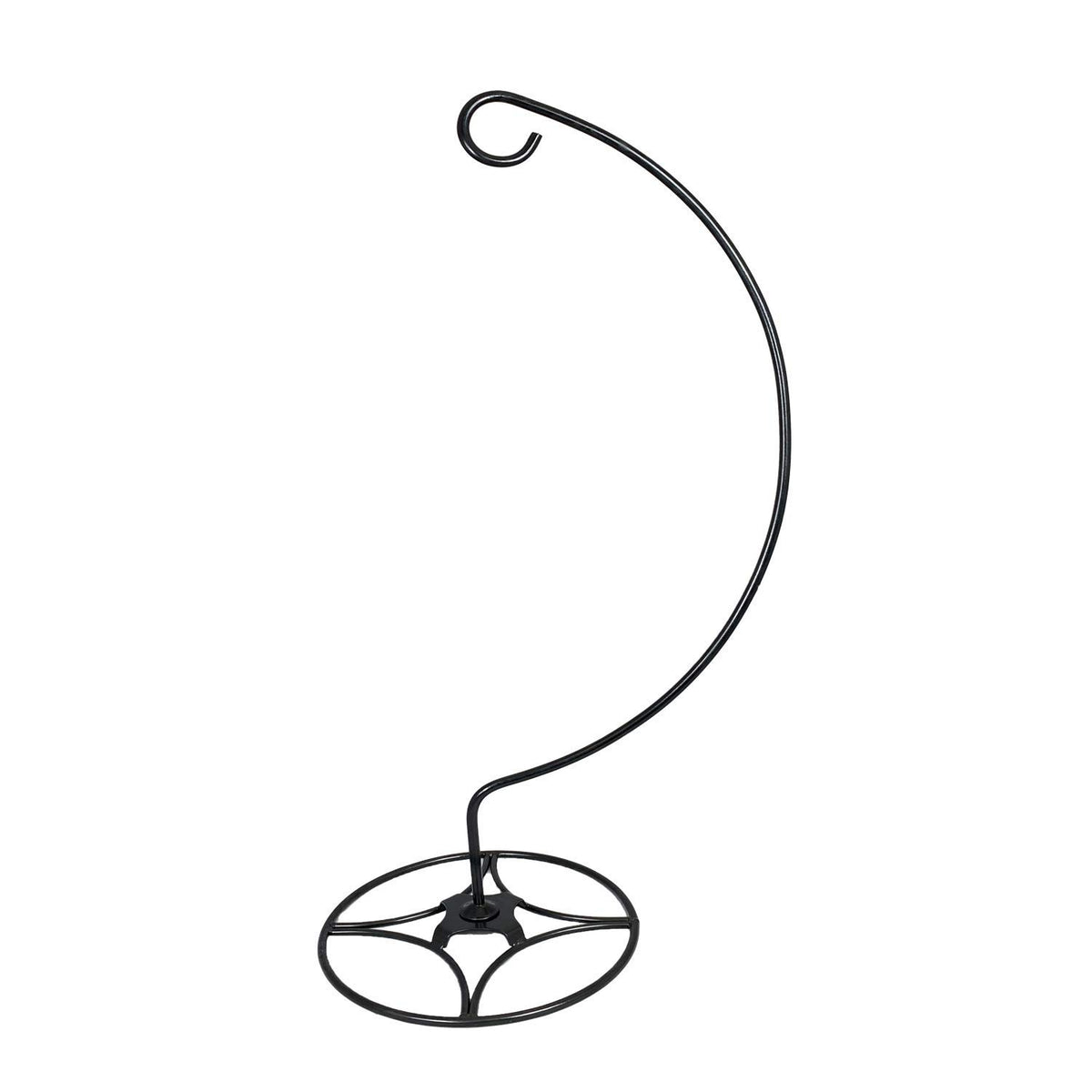 AshmanOnline shepherd hook stand outdoors supports bird feeders and plants for a lush display.