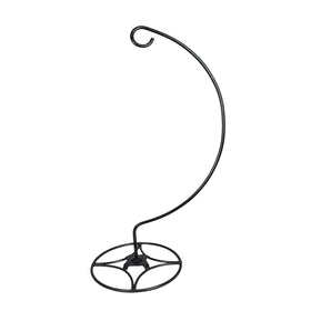 AshmanOnline shepherd hook stand outdoors supports bird feeders and plants for a lush display.