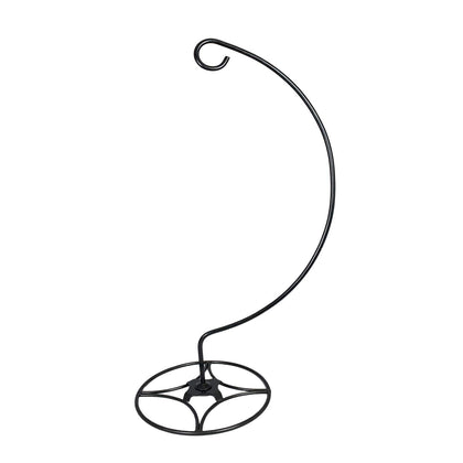 AshmanOnline shepherd hook stand outdoors supports bird feeders and plants for a lush display.
