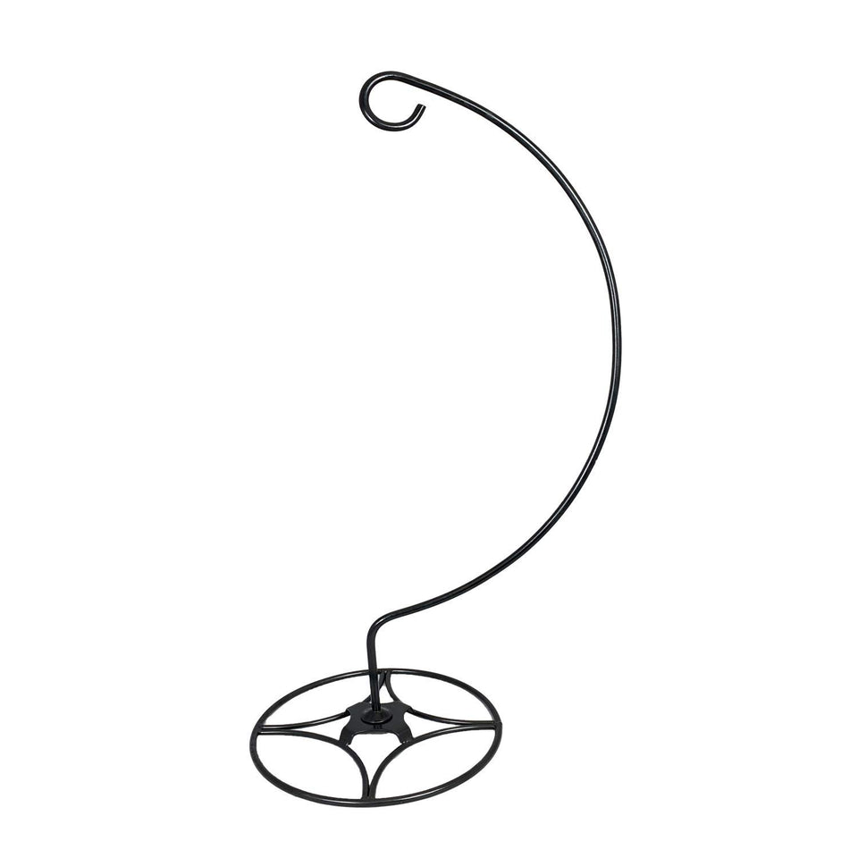 AshmanOnline shepherd hook stand outdoors supports bird feeders and plants for a lush display.