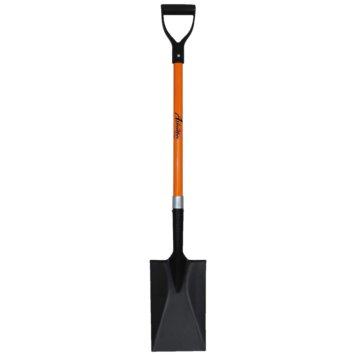 AshmanOnline spade shovel with 41-inch D-handle for comfortable trenching and edging.