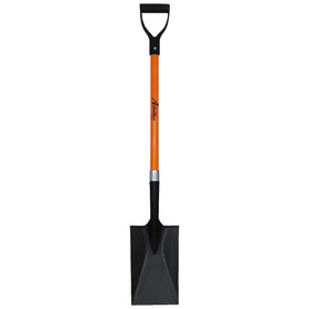 AshmanOnline spade shovel with 41-inch D-handle for comfortable trenching and edging.
