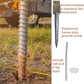 AshmanOnline U-model post stake for standard 4x4 posts.