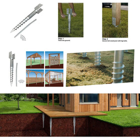 AshmanOnline works with standard 4x4 wood posts for versatile applications.