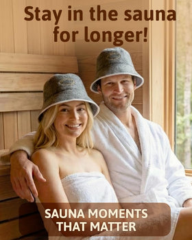 ASKOLD sauna hat gray one-size-fits-most design detail