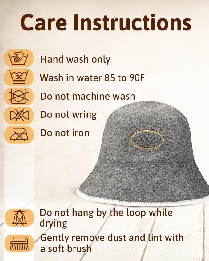 ASKOLD sauna hat gray from a small family business heritage