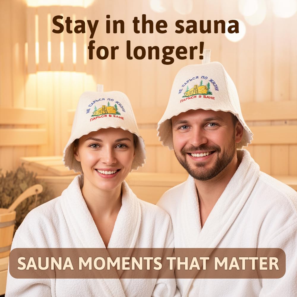 ASKOLD wool sauna hat Finnish design detail and durable material