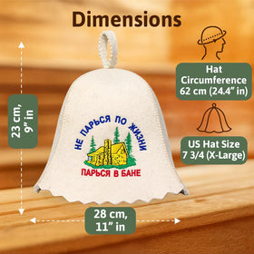 ASKOLD wool sauna hat on a man shows practical heat management