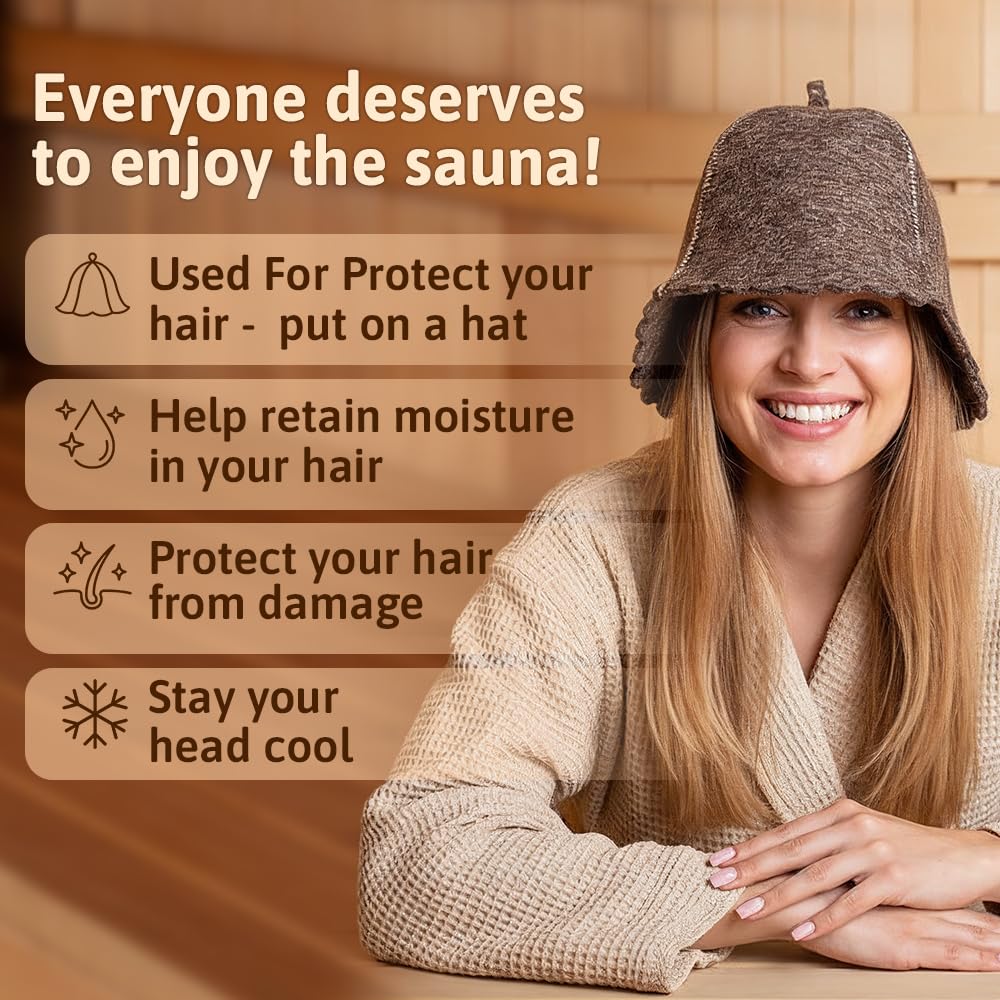 ASKOLD Wool Sauna Hat gray inside-material close-up shows warm, durable felt