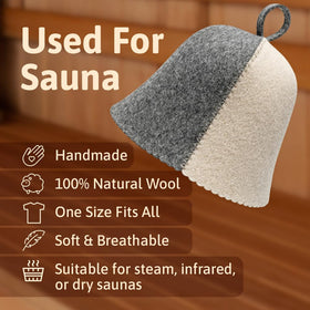 ASKOLD wool sauna hat side view breathable warmth for longer sessions