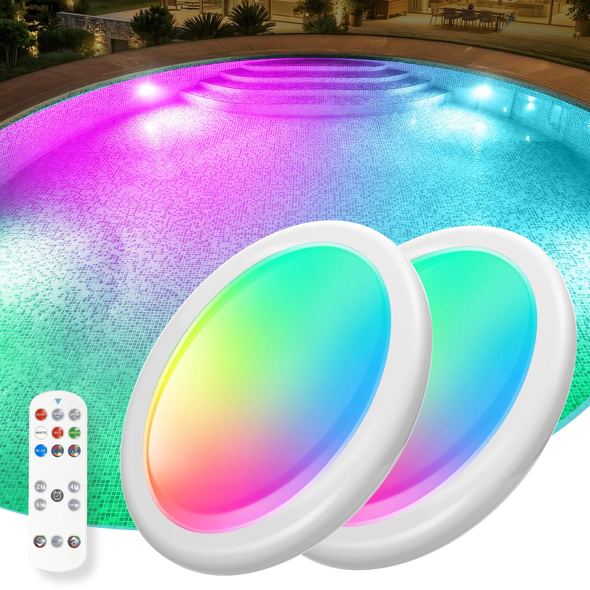 Askyli pool lights floating LED brightness for clear underwater illumination and mood setting.