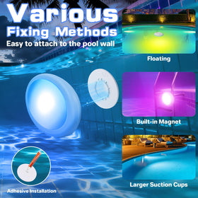 Askyli pool lights saltwater ready ABS housing resists corrosion.