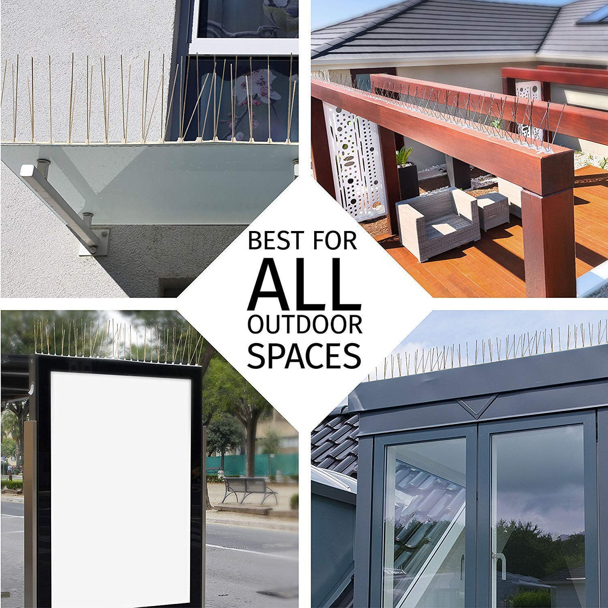 Aspectek glue troughs included for clean, secure mounting on surfaces.