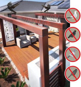 Aspectek humane deterrent helps reduce roosting without harming birds.